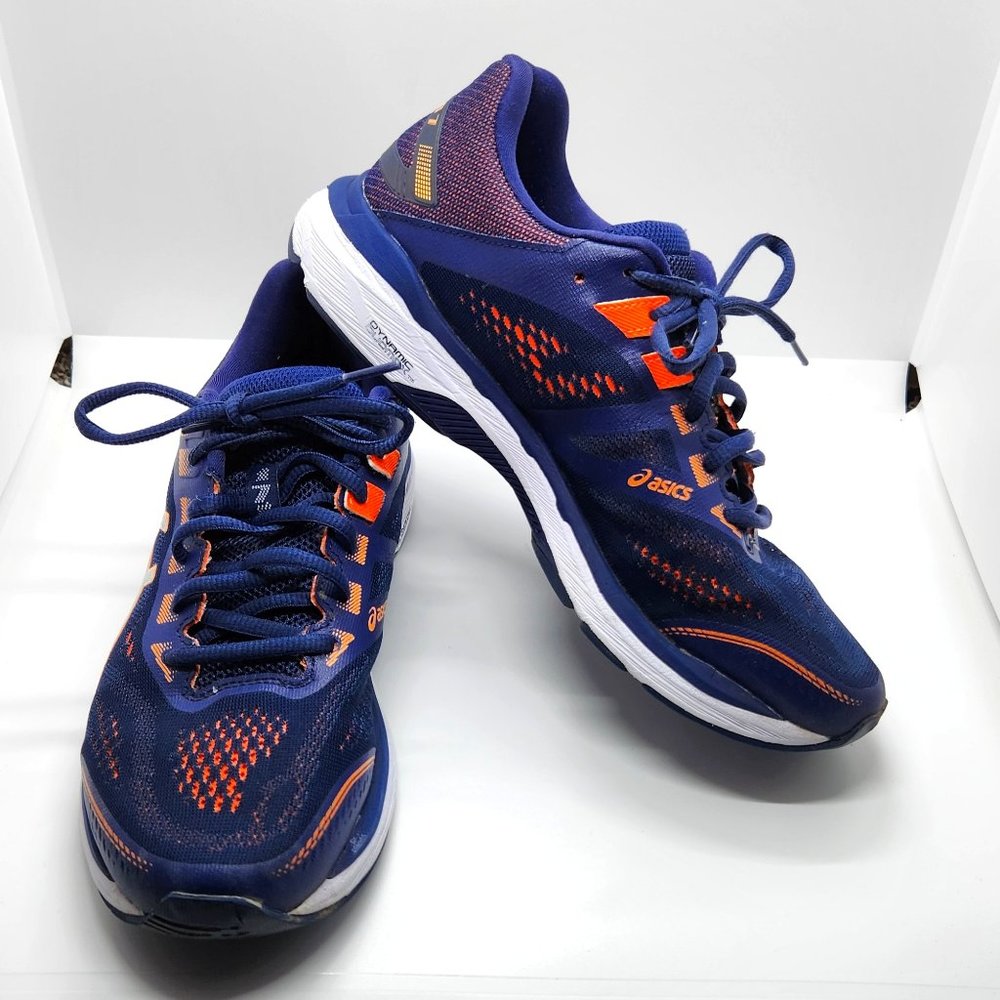 Asics GT2000 7 1011A158 Blue Orange Running Shoes, Size 7
